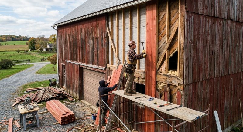 Barn Siding Replacement in Fulton County, GA