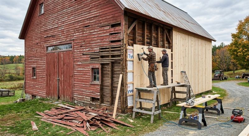 Barn Siding Replacement in Peachtree City, GA