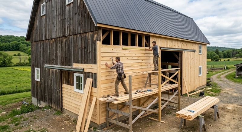 Barn Wood Siding Installation in Fayette County, GA