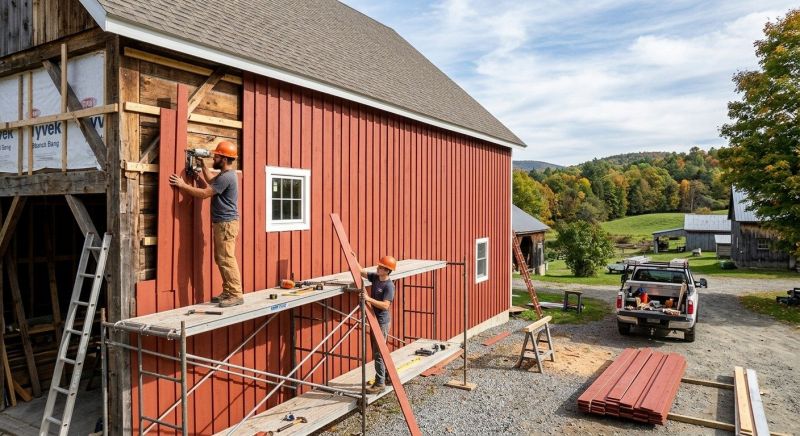 Barn Wood Siding Installation in Fayette County, GA