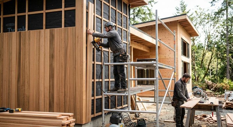 Cedar Cladding Installation in Fayette County, GA