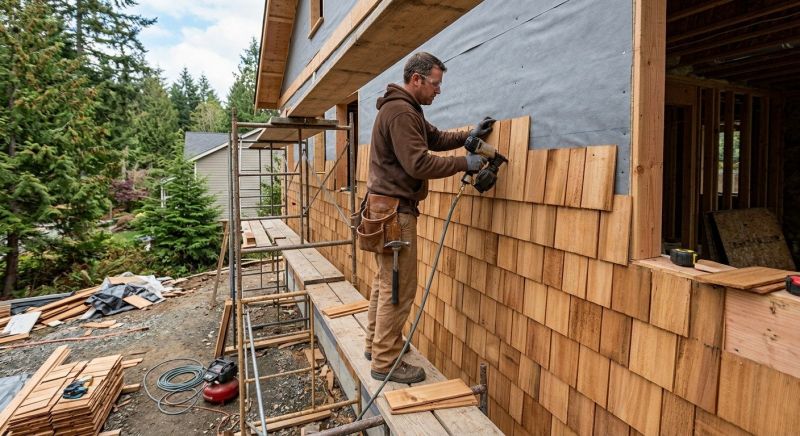 Cedar Siding Installation in Newnan, GA