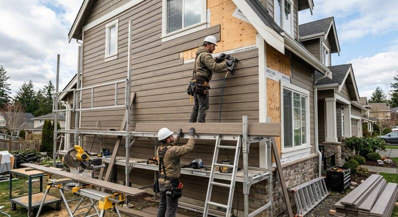 Composite Siding Installation in Senoia, GA