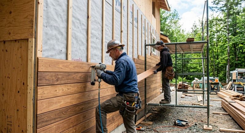 Hardwood Siding Installation in Tyrone, GA