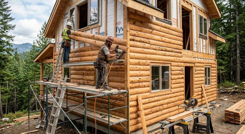 Log Siding Installation in Fulton County, GA