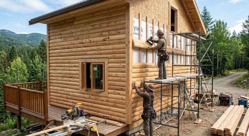 Log Siding Installation in Williamson, GA