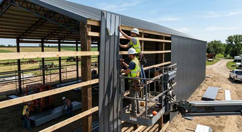 Metal Barn Siding Installation in Fayette County, GA