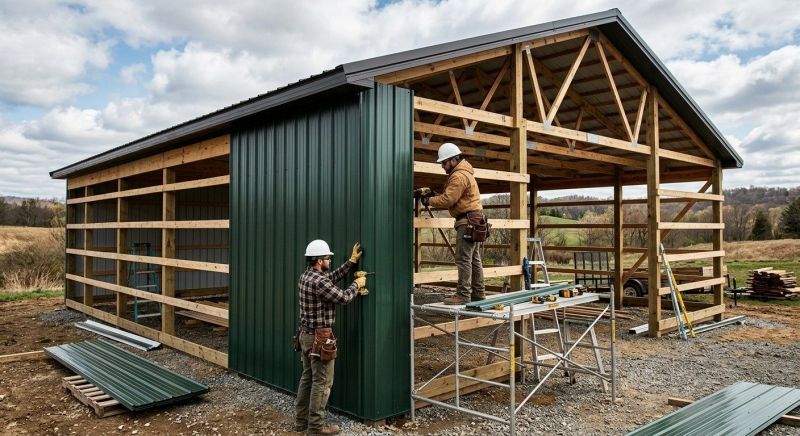 Metal Barn Siding Installation in Fayette County, GA