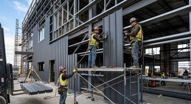 Steel Cladding Installation in Fayette County, GA