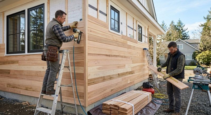 Wood Plank Siding Installation in Fayette County, GA